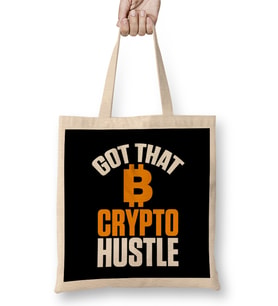 Got That Crypto Hustle Bitcoin BTC Cryptocurrency Bez Çanta Uzun Saplı