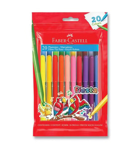 Faber Castell Fiesta Keçeli Boya Kalemi 20'li Poşet