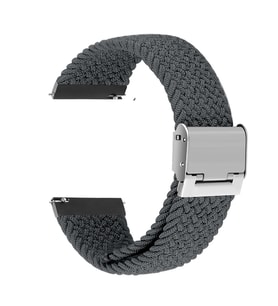 Samsung Galaxy Watch Gear S2 3 41mm 42mm Active 2 40mm 44mm Kordon Metal Klipsli (Koyu Gri)
