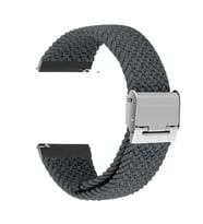 Samsung Galaxy Watch Gear S2 3 41mm 42mm Active 2 40mm 44mm Kordon Metal Klipsli (Koyu Gri)