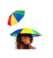Pratik lastikli güneşlik kafa şemsiyesi, kolay kullanımlı ve şık tasarım