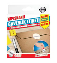 Yapışkanlı Güvenlik Etiketi Yetkisiz Erişime Karşı Koruma Sağlar 90Adet 28mm