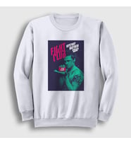Presmono Unisex Beyaz Soap Film Dövüş Kulübü Fight Club Sweatshirt 244721tt