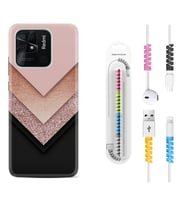 Xiaomi Redmi Note 7 8 9 Pro 10 2022 10 Pro 10S Kılıf Kablo Koruma Spiral Silikon Great Marble 1405