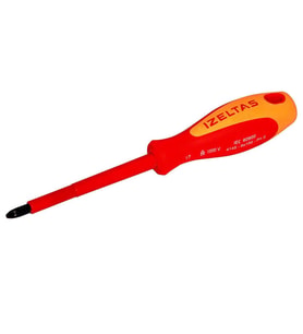 İzeltaş Elektrikçi 1000 V İzoleli Yıldız Tornavida 3X60 mm-İZELTAŞ 4145180360