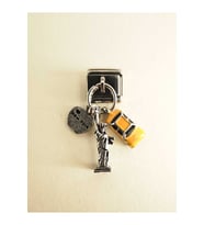 İtalyan bileklik charm ucu New York (1 adet) (Gri)