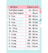 Kalp Baskılı Fisto Yaka 3 Parça Kız Bebek Takımı %100 Pamuk