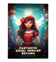 Fantastik Güzel Periler Tonlamalı Boyama Kitabı