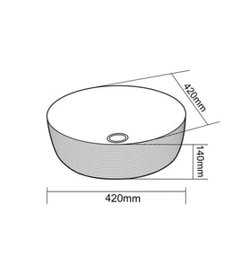 E-5004R Tezgah Üstü Porselen Lavabo
