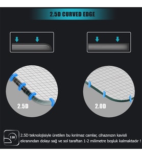 Microsonic Vivo Y70 Tempered Glass Cam Ekran Koruyucu