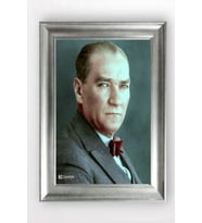 Gümüş Çerçeveli Atatürk Tablo cv888