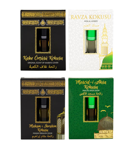 Kabe Örtüsü Kokusu Medine Ravza Kokusu Makamı İbrahim Kokusu ve Mescidi Aksa kokusu Alkolsüz Esans 3ml