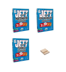 6. Sınıf JETT Matematik Fen Bilimleri ve Türkçe Fasikülleri 3lü Set