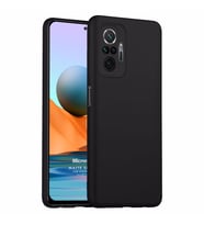 Microsonic Matte Silicone Xiaomi Redmi Note 10 Pro Max Kılıf Siyah