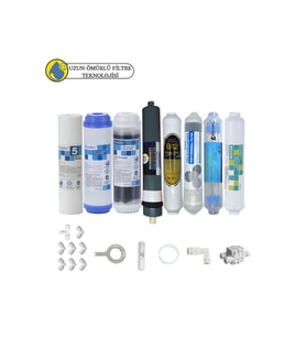 Purefer Açık kasa çift karbon Sertifikalı 8li B12 alkali+detox+Platinium mebran Şeffaf 4lü mineral
