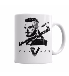 Ragnar Vikings Kupa Bardak Porselen