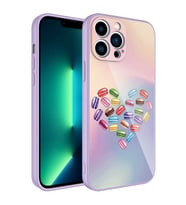 Lexroo iPhone 11 Pro Max Kılıf Kamera Korumalı Desenli Sert Silikon Epoksi Kılıf - NO1