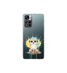 Xiaomi Redmi Note 11 Pro Plus 5G ile Uyumlu Splash Mirket Tasarımlı Şeffaf Silikon Kılıf