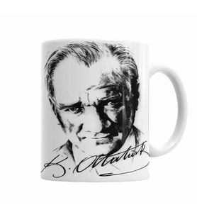 Atatürk imzalı(1) Kupa Bardak Porselen