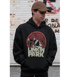 Linkin Park Rock Metal Müzik Grubu Baskılı Unisex Oversize Hoodie