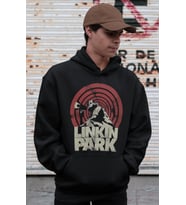 Linkin Park Rock Metal Müzik Grubu Baskılı Unisex Oversize Hoodie