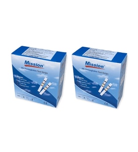 Mission Hemoglobin Ölçüm Stribi 50'lik Kutu x 2 Kutu (100 adet)