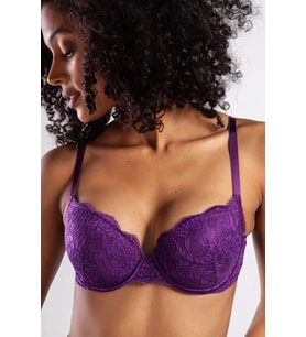 Giyim G.colors Balconette Foam Push Up Bra, Mor Konforlu Ve Şık Sütyen