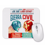 Lucha Libre Cap Ve Iron Man Mouse Pad