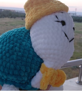 20*20 cm Amigurumi Kadife Kaplumbağa, El Örgüsü Kadife Tosbik
