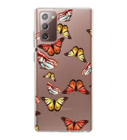 PrintiFy Samsung Galaxy Note 20 ile Uyumlu 1mm Slim Fit Water Color 2 Baskılı Şeffaf  Kılıf