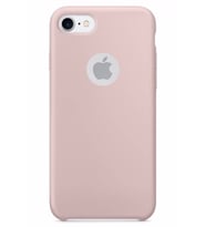 Apple Iphone 7 Kılıf Içi Kadife Kaymaz Silikon Kapak Pudra Pembe