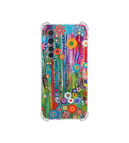 PrintiFy Xiaomi Mi Note 10 Lite ile Uyumlu Düşlerin Dansı Serisi Folklorik Bahçe Tasarımlı Uv Baskılı Köşe Korumalı Antişok Kılıf