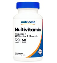 Nutricost (Özelsporcugıdaların'dan !!) Multivitamin with Probiotics 120 Vegetarian Capsul.