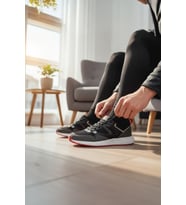 Enoch Erkek Günlük Ayakkabı Tam Ortopedik Düz Tabanlı Kırmızı Beyaz Şeritli Sneaker