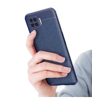 Oppo 73 Kılıf Pu-Deri Leather-Pu Serisi Protected Case (Lacivert)