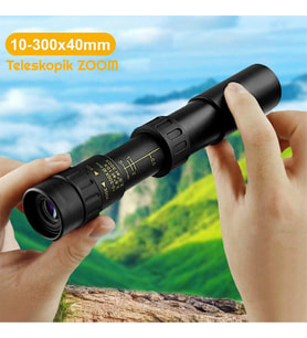 TriLine 10-300x40mm Zoom Monoküler Teleskop Taşınabilir Su Geçirmez Dürbün
