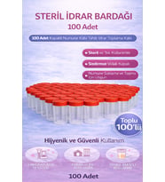Steril İdrar Kabı Kapasiteli Numune Toplama Kabı 100 Adet