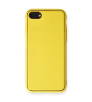 iPhone 7 Kılıf Coco Deri Silikon Kapak - Sarı