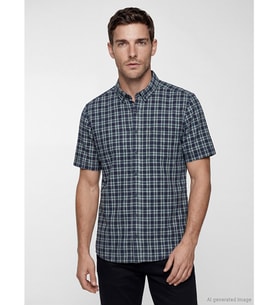 LCWAIKIKI Classic Yeşil Regular Fit Ekose Erkek Gömlek