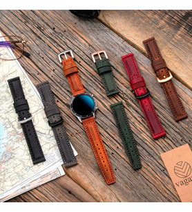 vagave Huawei Watch Gt/gt2/gt2 Pro/gt3/gt3 Pro Deri Kordon 46 -22mm huwsam (Kırmızı)