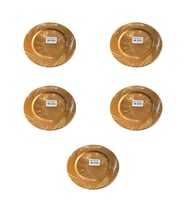 Kullan At Parti Davet Sunum Servis Plastik Sert Mika Tabak - 26 Cm. - Altın - 6 Adetlik 5 Paket
