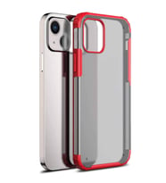 Microsonic Apple iPhone 13 Mini Kılıf Frosted Frame Kırmızı