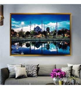 Altın Çerçeveli dekoratif tablo a704 (Gold)