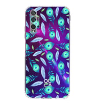 PrintiFy Huawei Nova 5T ile Uyumlu Nazar Boncuğu 3 Baskılı Kamera Korumalı Şeffaf Silikon Kılıf