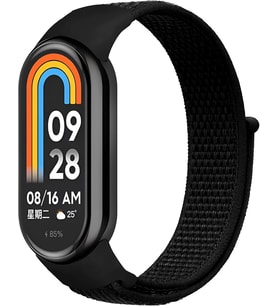 Xiaomi Mi Band 10/9/8 İle Uyumlu Hafif ve Bileği Rahatsız Etmeyen Bilek Ölçüsüne Göre Ayarlanabilen Cırt Cırtlı Tasarım Kaliteli Hasır Örme Kumaş Kordon