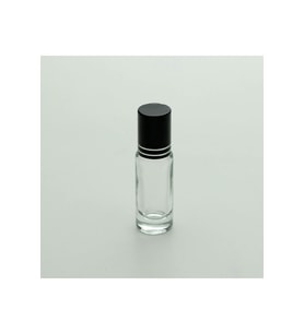 ROLL-ON PARFÜM ŞİŞESİ 4-5 ML (20 ADET) SİYAH KAPAKLI BOŞ ŞİŞE