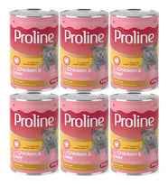Proline Tavuklu ve Ciğerli Yetişkin Kedi Konservesi 395 Gr*6 Adet (Kahverengi)
