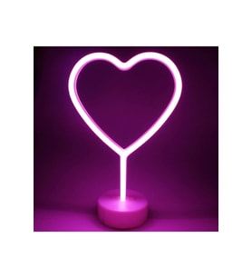 Neon Işık Gece Lambası Ev için Neon Lamba Düğün Parti Dekoru için Duvar Dekoru Kalp Tasarımlı