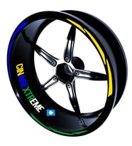 Brazilian Design Yeşil Sarı Brezilya Jant Şeridi Sticker Çınar Extreme 