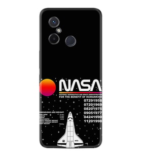 Xiaomi Redmi 12C Kılıf Resimli Desenli Baskılı Silikon Nasa 2 1407